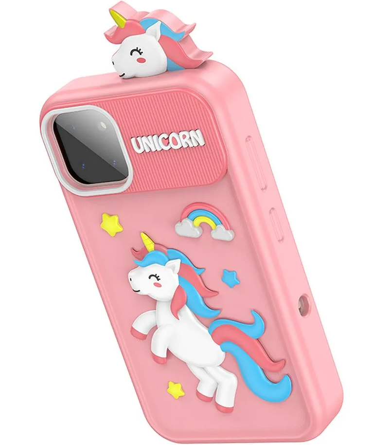Telefon Mobil HOCO Y103 Kids, Afisaj 2.8inch, Roz