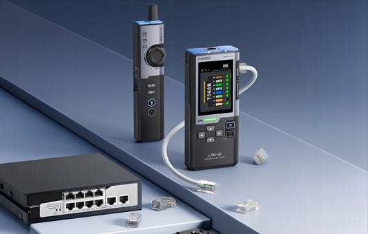 Tester Cablu Retea UTP Fnirsi LPM-10A, Negru