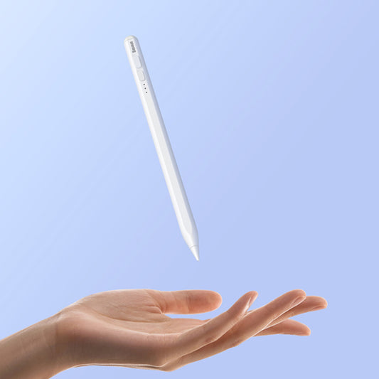 Touch Pen Baseus Smooth Writing 2 Series pentru Apple iPad, Versiune Activ, Alb SXBC060402