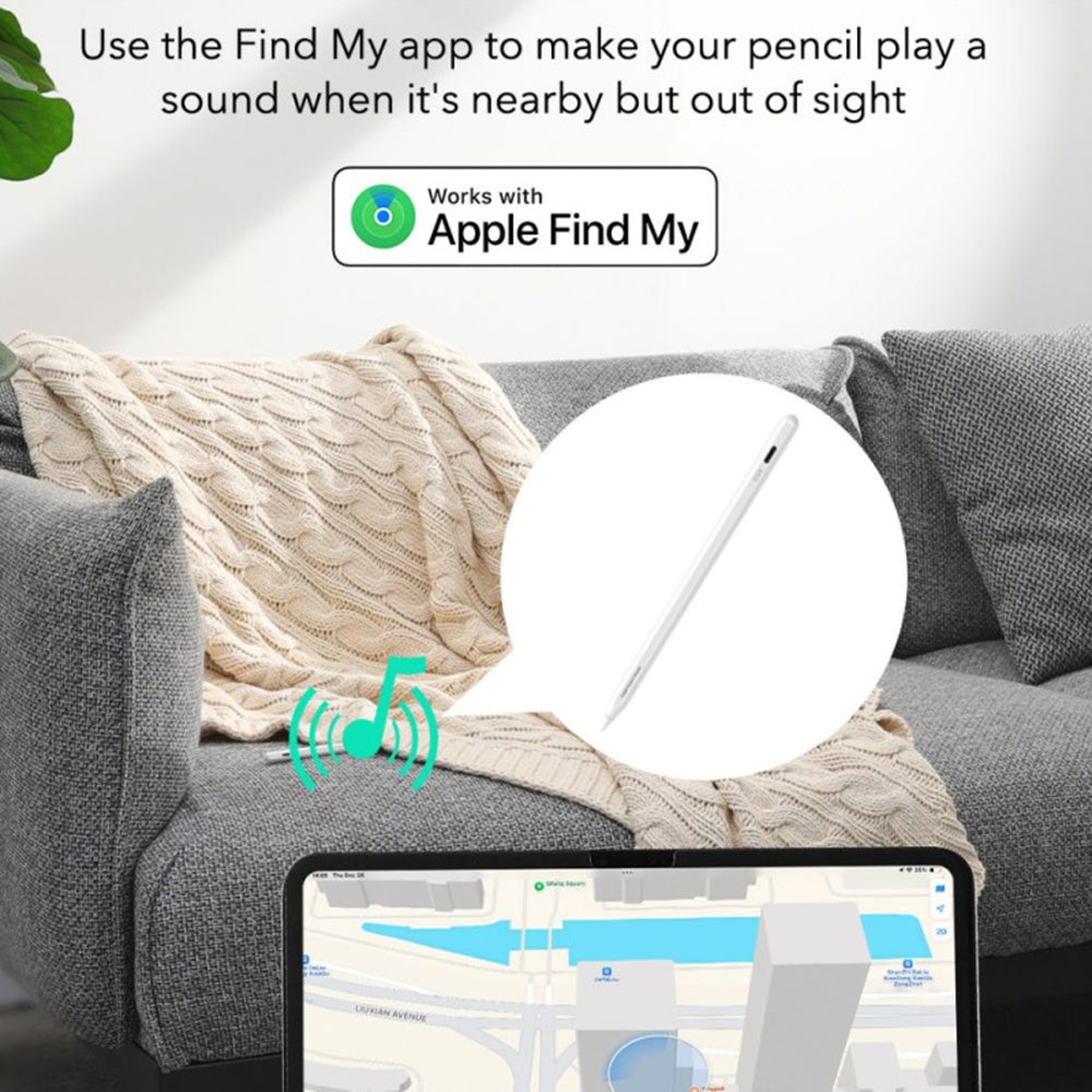 Touch Pen ESR Geo pentru Apple iPad, Versiune Activ, Alb