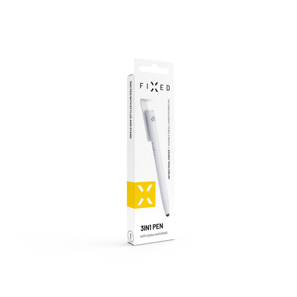 Touch Pen Fixed, 3in1, Alb