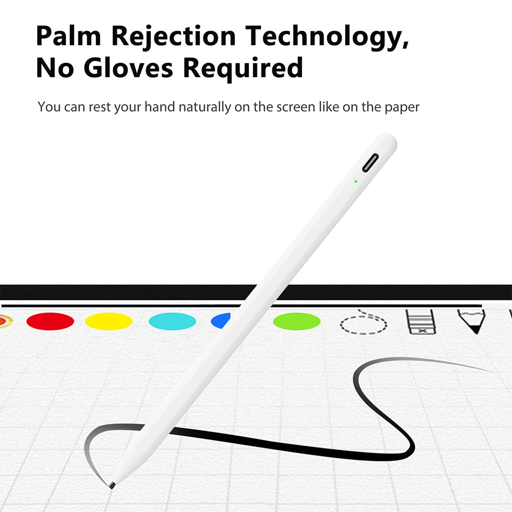 Touch Pen Techsuit A580S pentru Apple iPad, Versiune Activ, Alb
