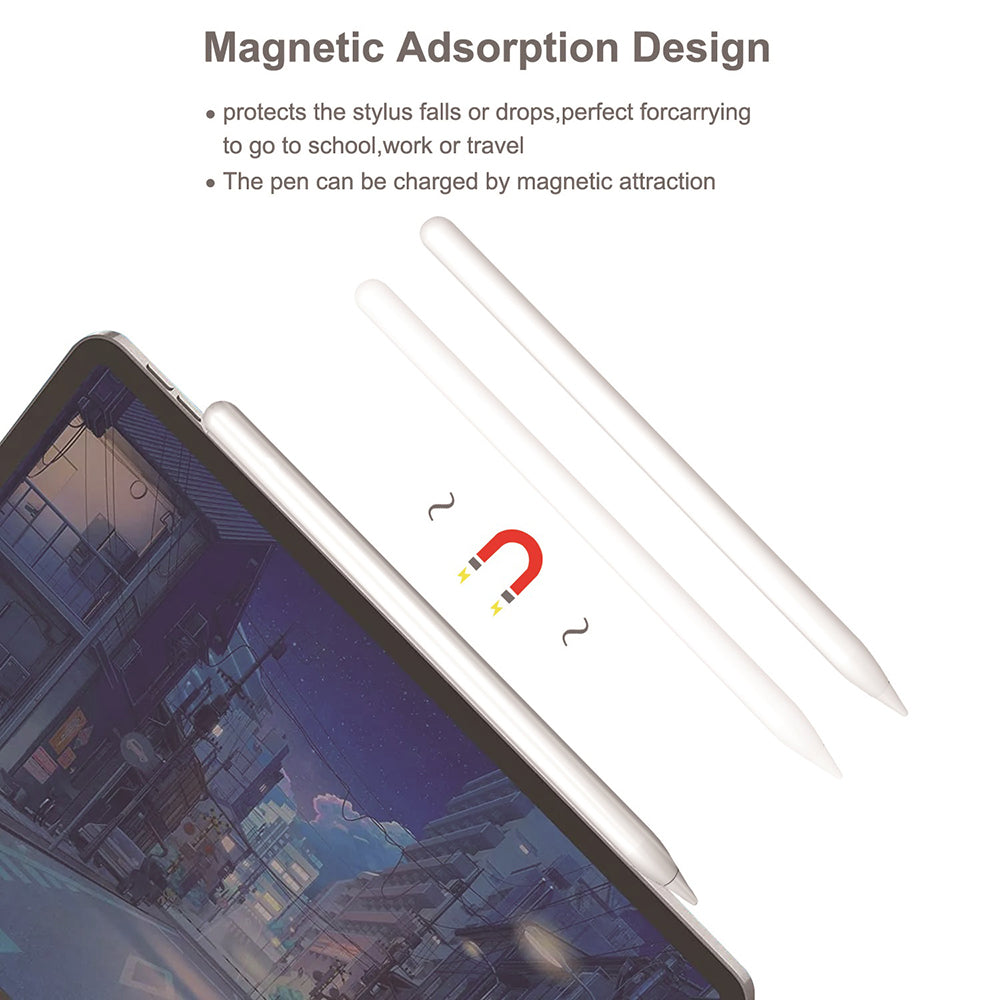 Touch Pen Techsuit M2 pentru Apple iPad, Versiune Activ, Alb
