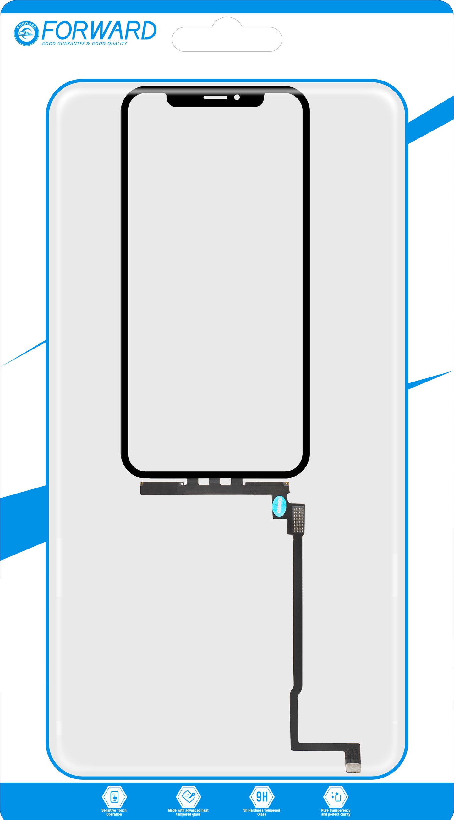 Touchscreen Forward Guard OCA pentru Apple iPhone 11 Pro, Negru