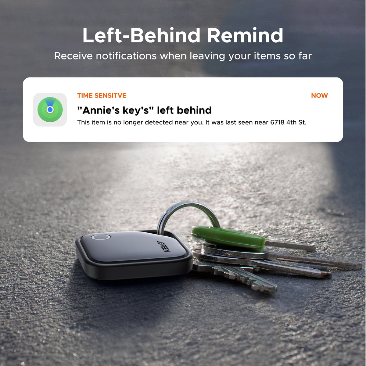 UGREEN SmartTag Pro Smart CM916 (75646P) pentru iOS / Android Series, Set 4 bucati, Negru