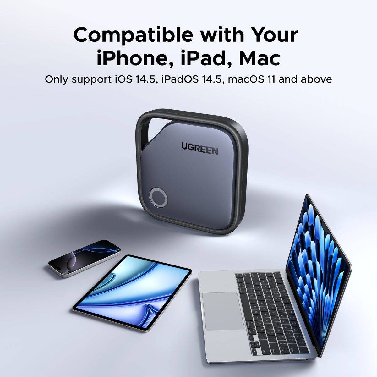 UGREEN SmartTag Pro Smart CM916 (75646P) pentru iOS / Android Series, Set 4 bucati, Negru