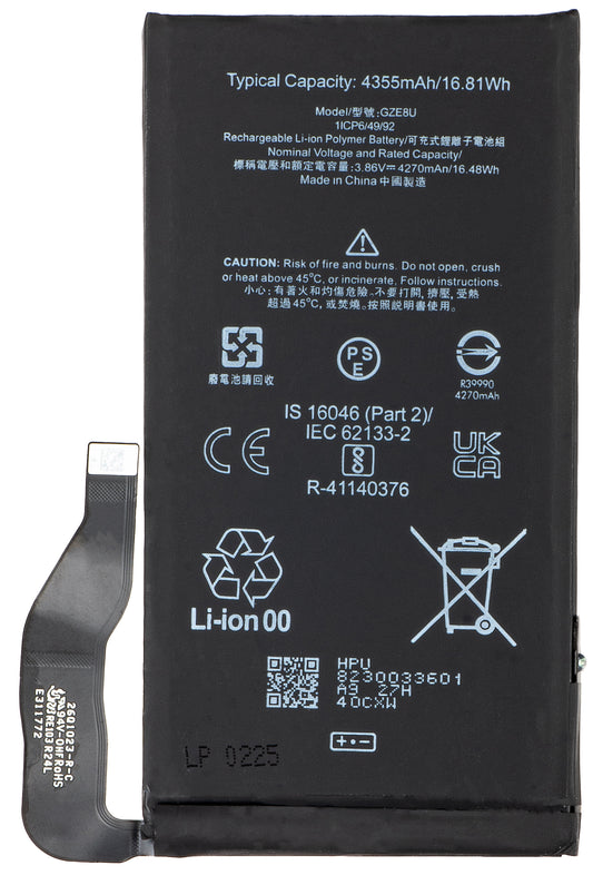 Acumulator pentru Google Pixel 7, GZE8U