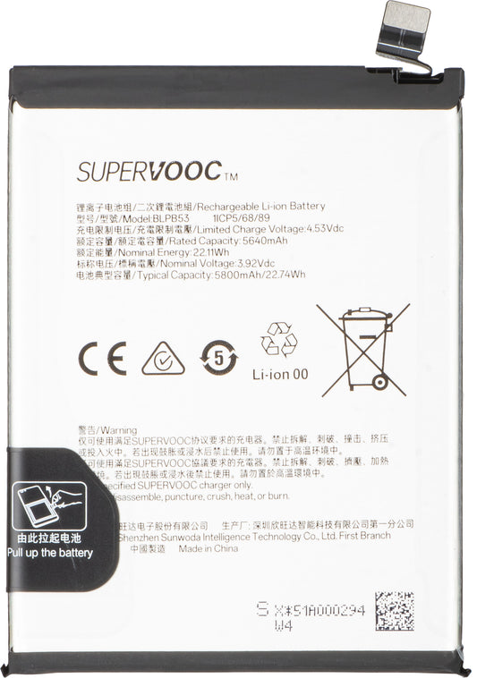 Acumulator pentru Oppo Reno13 Pro, BLPB53, Service Pack 621035000203