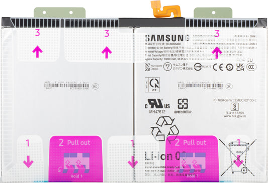 Acumulator Samsung Galaxy Tab S10 FE+, EB-BX828ABE, Service Pack GH82-37171A