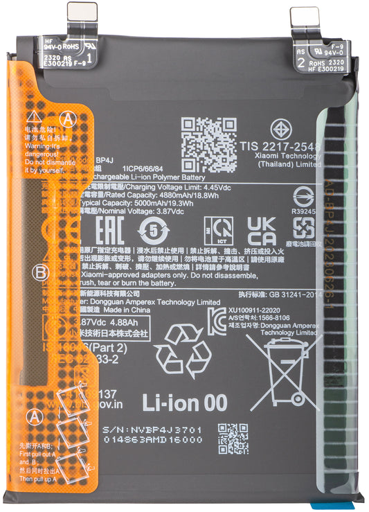 Acumulator Xiaomi Redmi Note 12 Pro+, BP4J, Service Pack 46020000EP1G