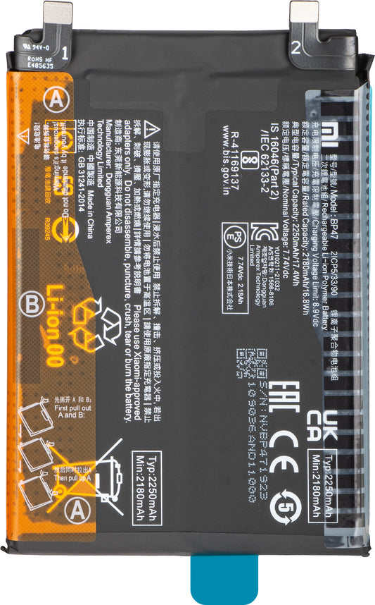 Acumulator Xiaomi Redmi Note 11 Pro+ 5G, BP47, Service Pack 46020000981G