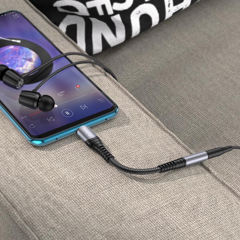 Adaptor Audio USB-C - 3.5mm HOCO LS33, Gri