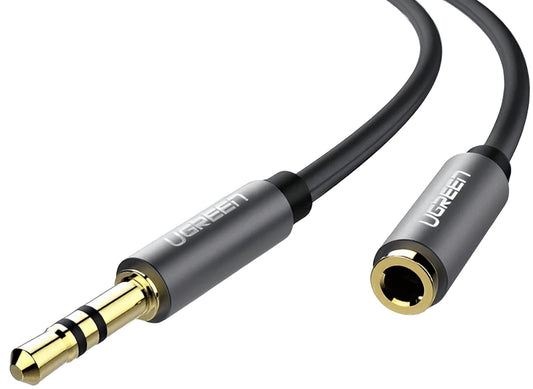 Adaptor Audio 3.5mm - 3.5mm UGREEN AV118, 1.5m, Negru