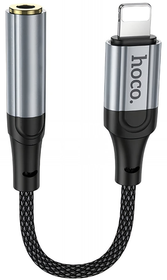 Adaptor Audio Lightning - 3.5mm HOCO LS36A, Gri