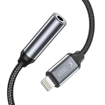 Adaptor Audio Lightning - 3.5mm Tech-Protect Ultraboost, Negru