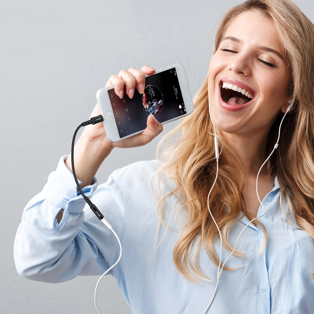 Adaptor Audio Lightning - 3.5mm Acefast C1-05, Negru