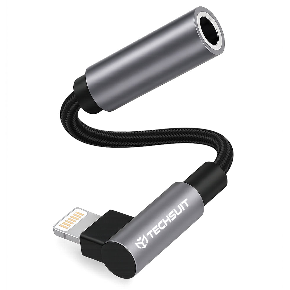 Adaptor Audio Lightning - 3.5mm Techsuit AC6 MusicDox, Gri