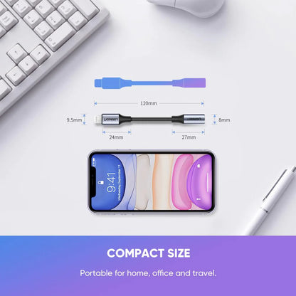 Adaptor Audio Lightning - 3.5mm UGREEN US211 (30756), Negru