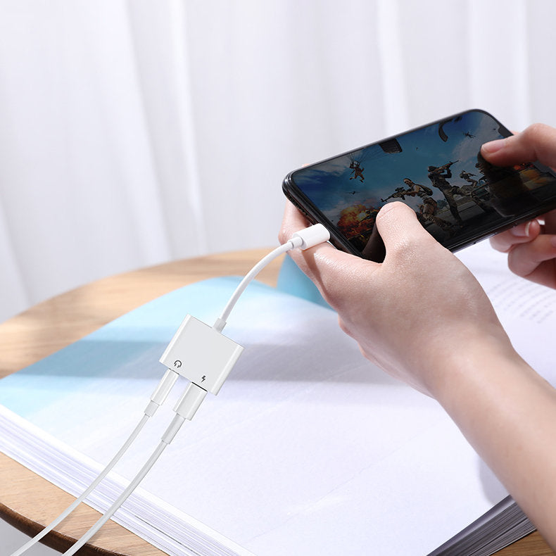 Adaptor Audio Lightning - 2 x Lightning Joyroom S-Y104, Alb