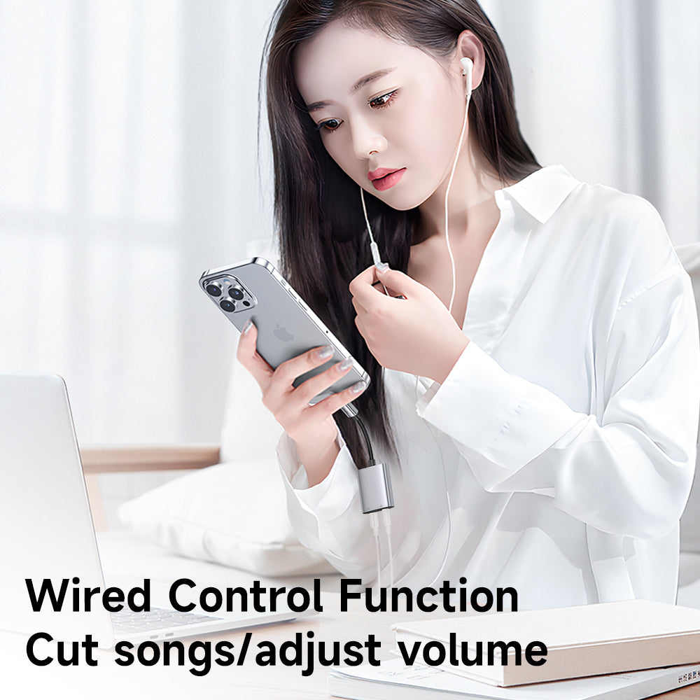 Adaptor Audio Lightning - Lightning / 3.5mm McDodo CA-5540 Wales, Gri