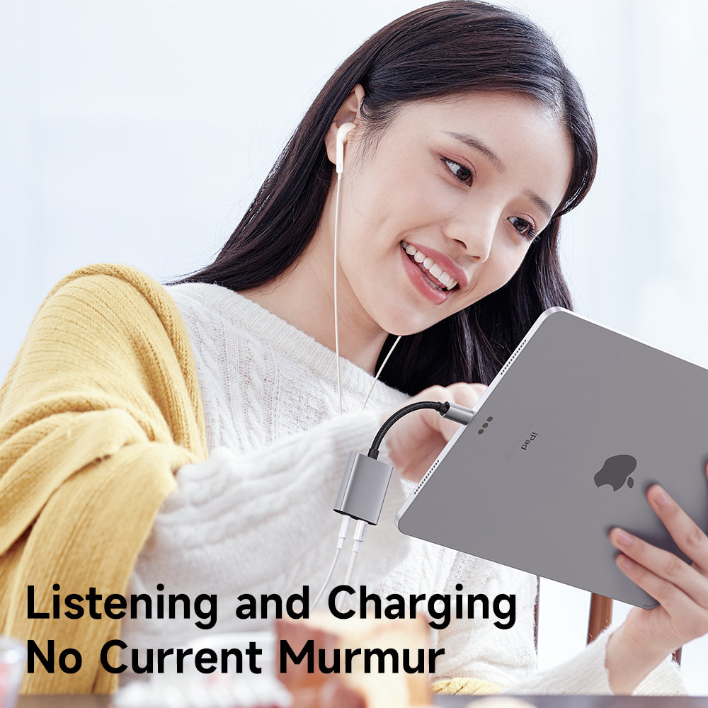 Adaptor Audio Lightning - Lightning / 3.5mm McDodo CA-5540 Wales, Gri