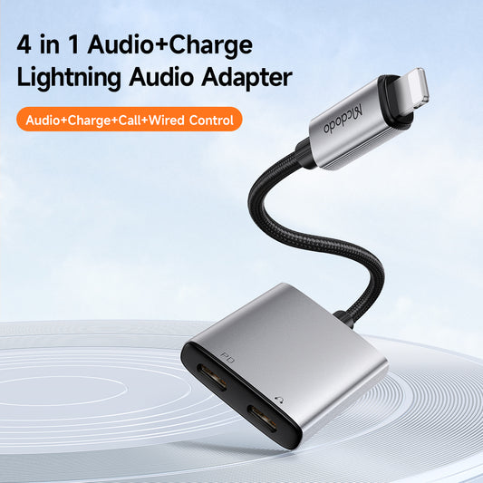Adaptor Audio Lightning - Lightning / Lightning McDodo CA-5560 Wales, Gri