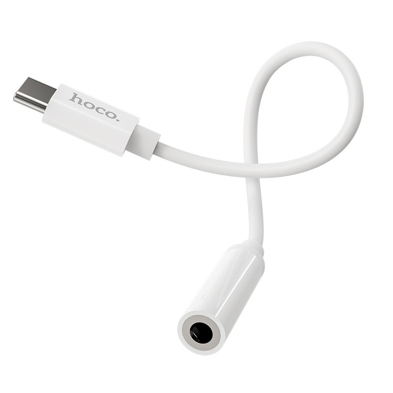 Adaptor Audio USB-C - 3.5mm HOCO LS30, Alb
