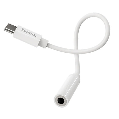 Adaptor Audio USB-C - 3.5mm HOCO LS30, Alb