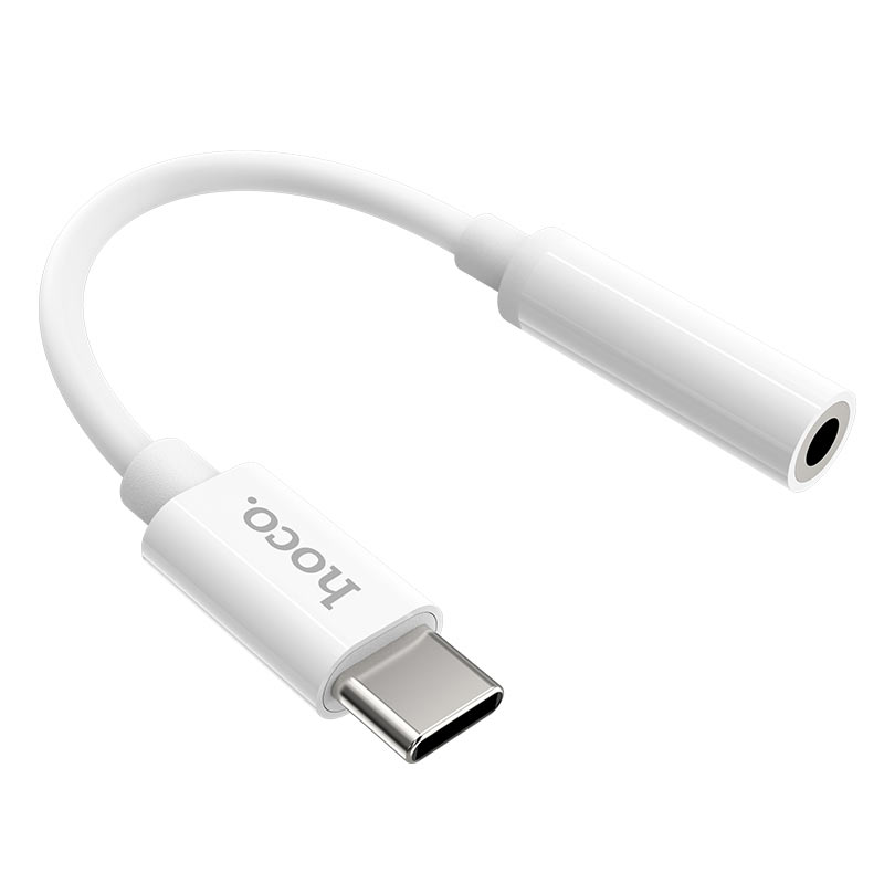 Adaptor Audio USB-C - 3.5mm HOCO LS30, Alb
