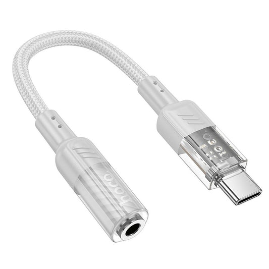 Adapter audio USB-C - 3,5 mm HOCO LS37, szary 