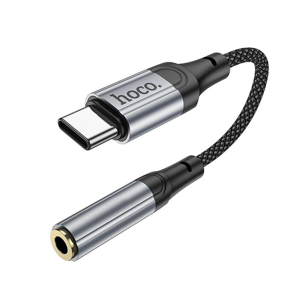Adaptor Audio USB-C - 3.5mm HOCO LS36, Gri