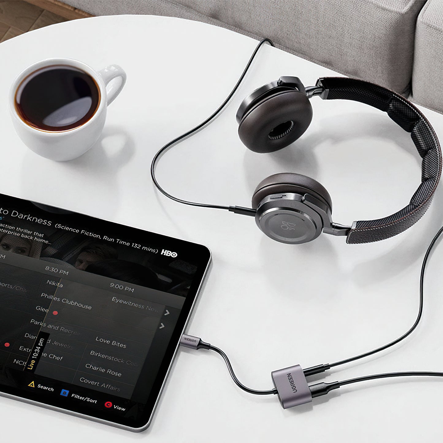 Adaptor Audio USB-C - 3.5mm / USB-C UGREEN CM231, Gri