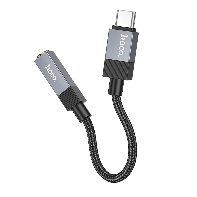 Adaptor Audio USB-C - 3.5mm HOCO UPA32C, Negru