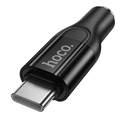 Adaptor Audio USB-C - 3.5mm HOCO UPA35, Negru