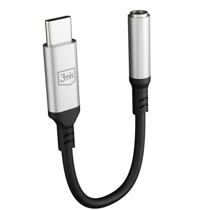 Adaptor Audio USB-C - 3.5mm 3MK, Argintiu