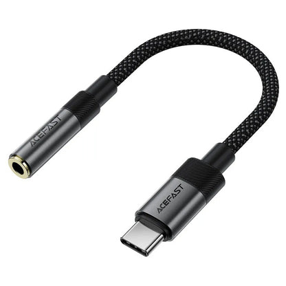 Adaptor Audio USB-C - 3.5mm Acefast J12, Negru