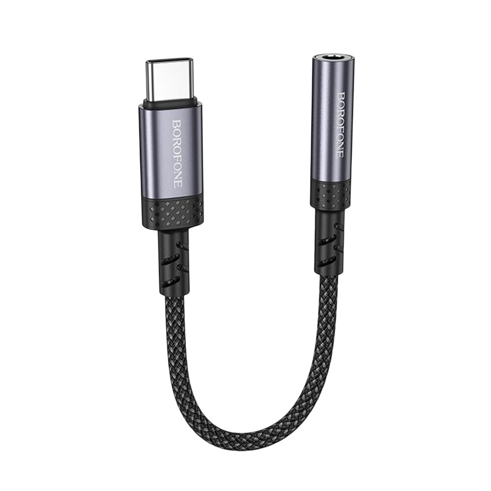 Adaptor Audio USB-C - 3.5mm Borofone BV24, Gri