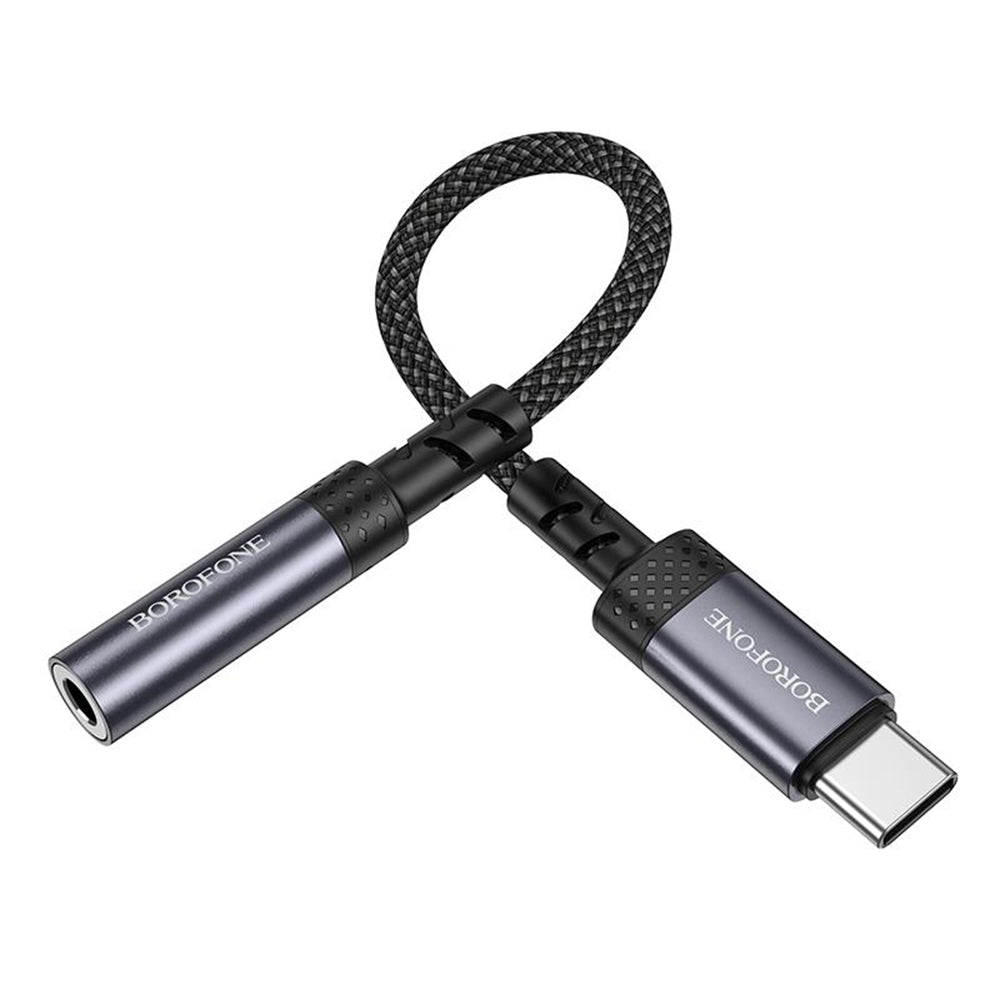 Adaptor Audio USB-C - 3.5mm Borofone BV24, Gri