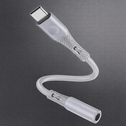 Adaptor Audio USB-C - 3.5mm Techsuit AC1 SoundFlex, Gri