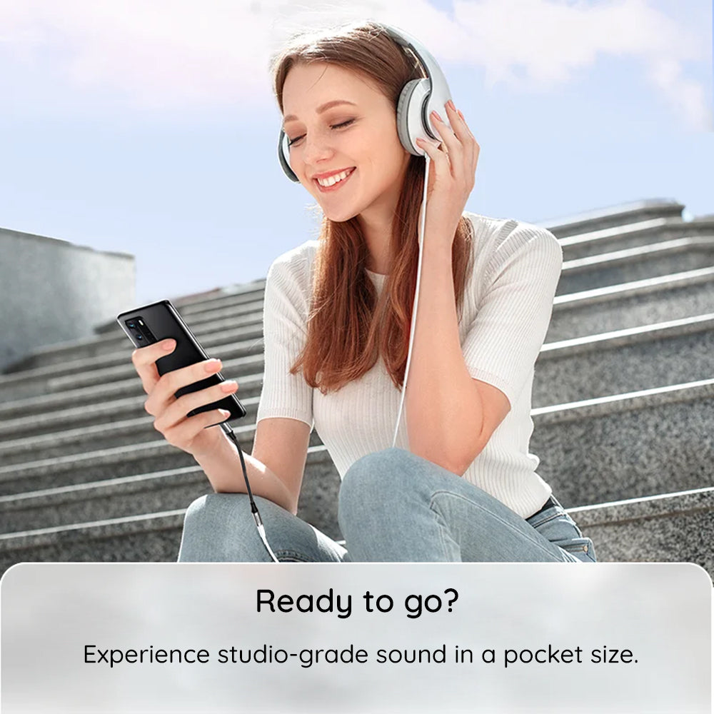 Adaptor Audio USB-C - 3.5mm Techsuit AC13 FuseXound, Negru