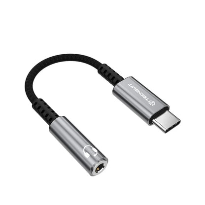 Adaptor Audio USB-C - 3.5mm Techsuit AC14 SonicPiX, Gri