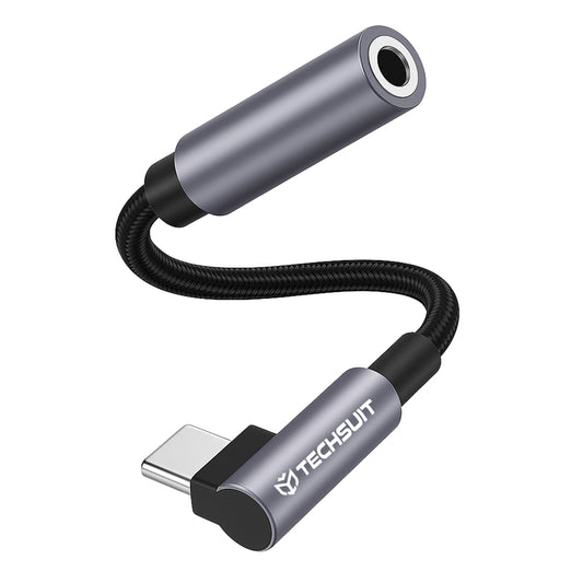 Adaptor Audio USB-C - 3.5mm Techsuit AC7 MusicDox, Gri