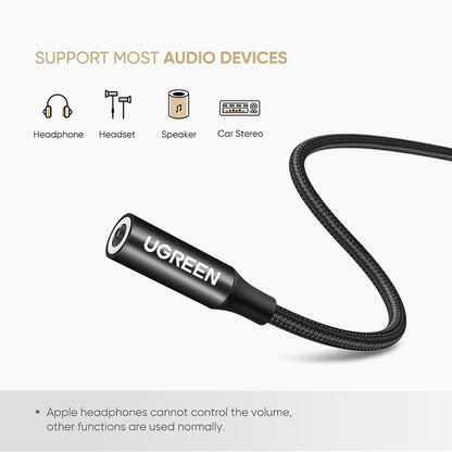 Adaptor Audio USB-C - 3.5mm UGREEN AV142, Negru