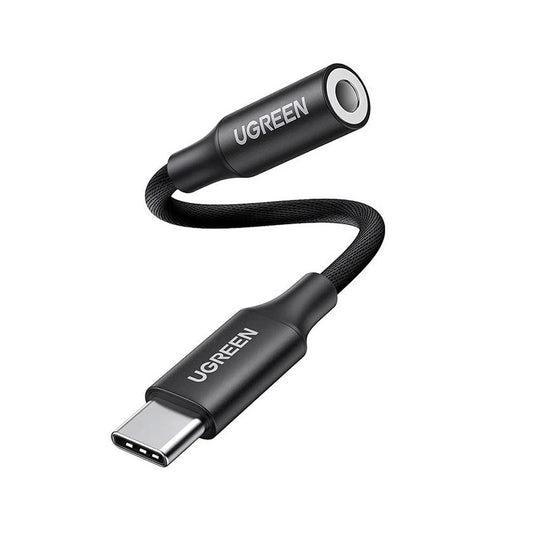 Adaptor Audio USB-C - 3.5mm UGREEN AV161, Negru