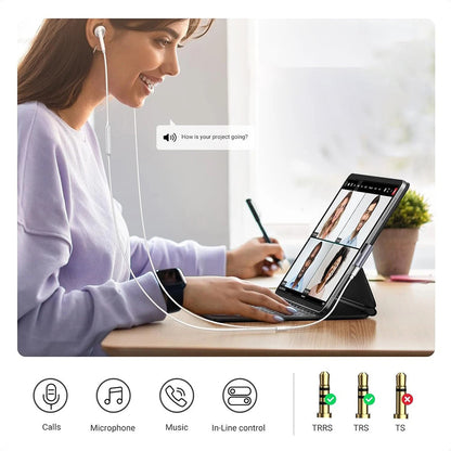Adaptor Audio USB-C - 3.5mm UGREEN CM460 (20194) Angled, Gri