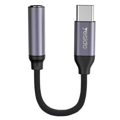 Adaptor Audio USB-C - 3.5mm Yesido YAU19, Negru