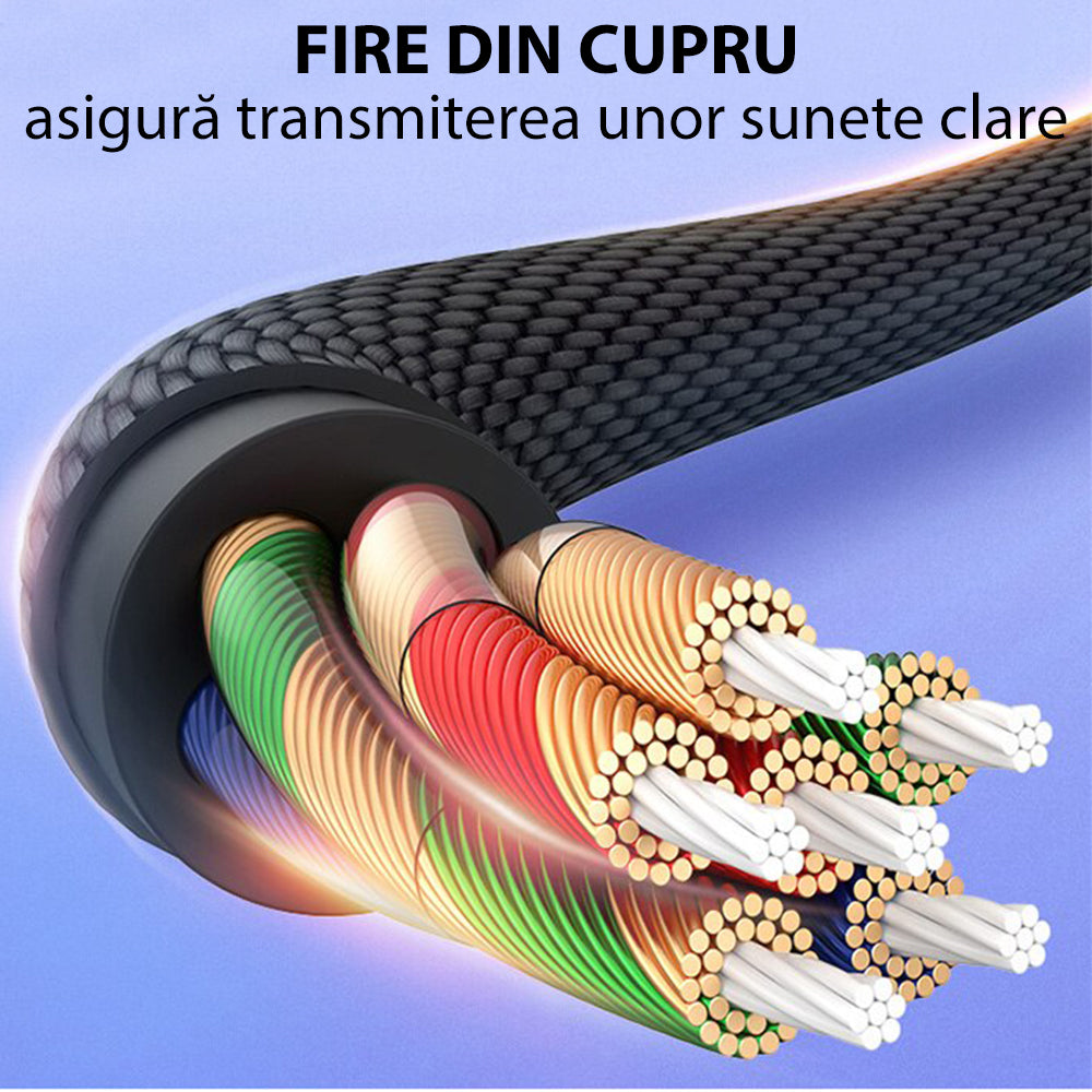 Adaptor Audio USB-C - 3.5mm Yesido YAU19, Negru