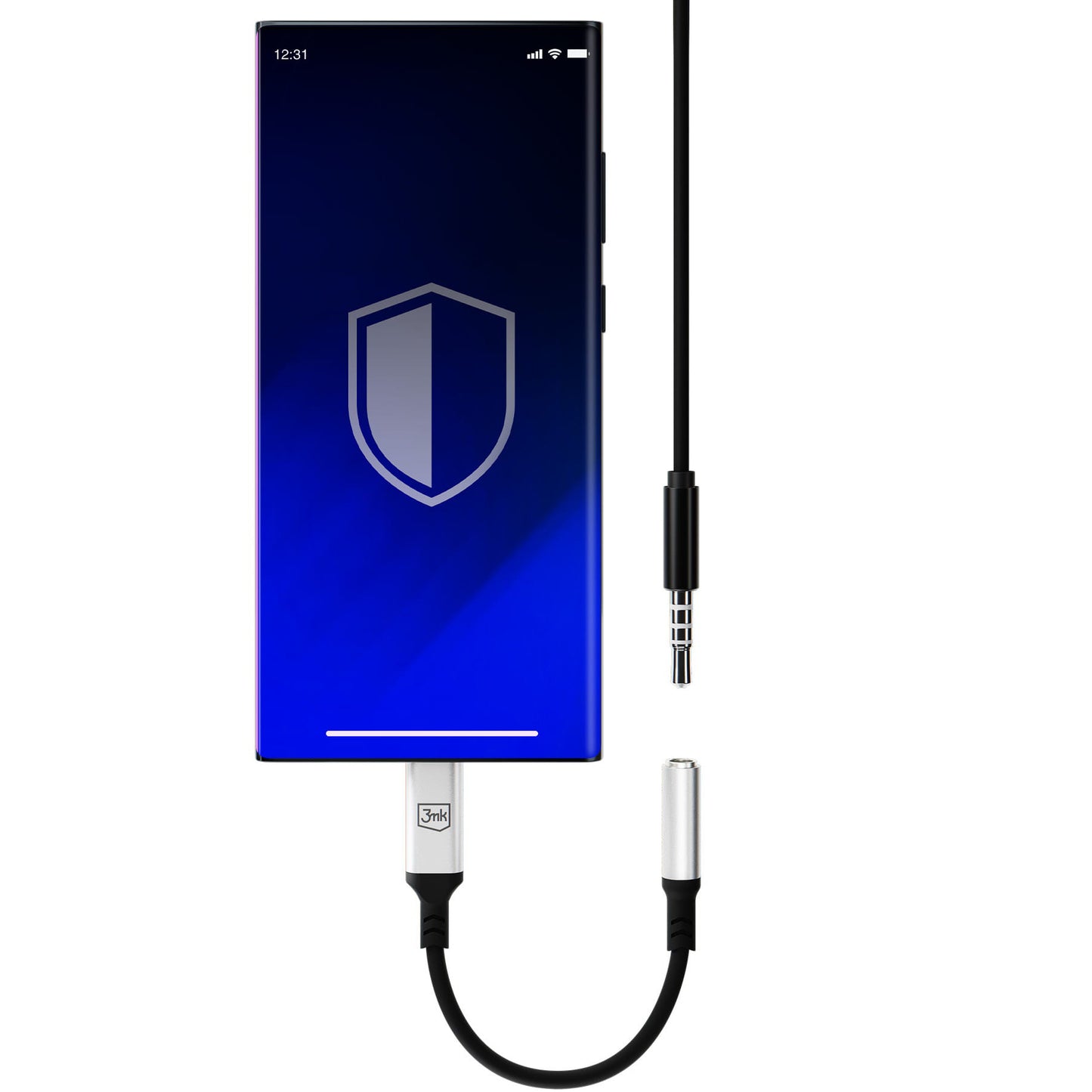Adaptor Audio USB-C - 3.5mm 3MK, Argintiu