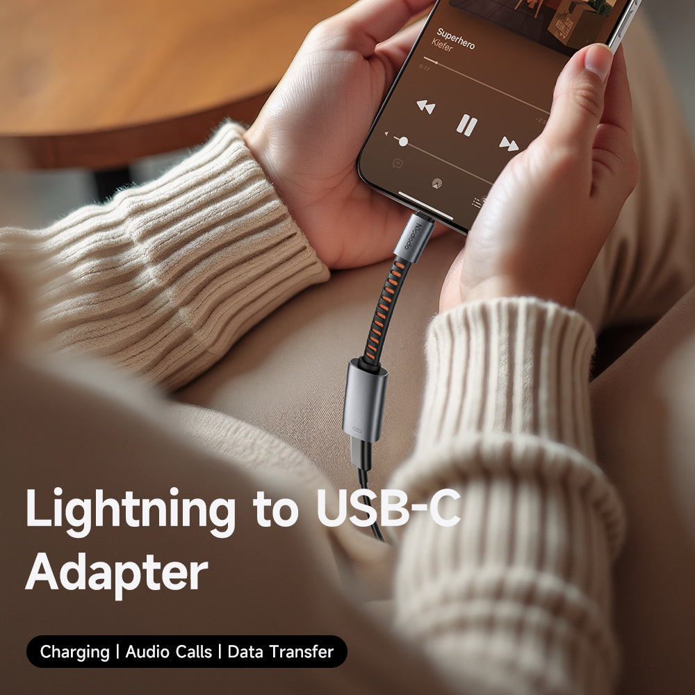 Adaptor Audio USB-C - Lightning McDodo CA-4870, Gri