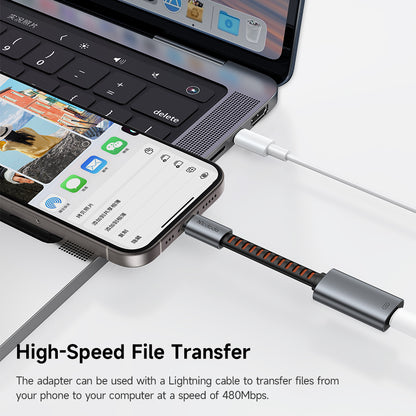 Adaptor Audio USB-C - Lightning McDodo CA-4870, Gri